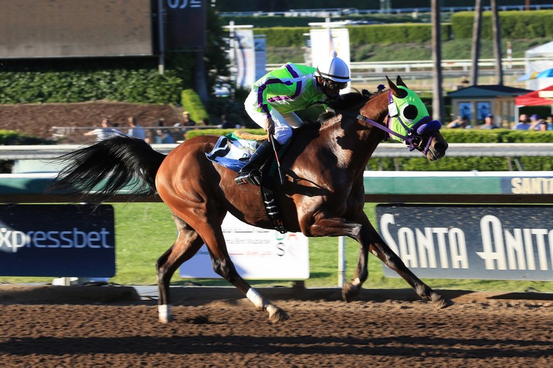 Racing day at Santa Anita Park